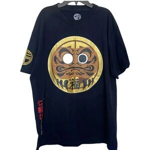Red Label Mens T-Shirt Size Large Graphic Print Street Wear Artsy Logo Crewneck